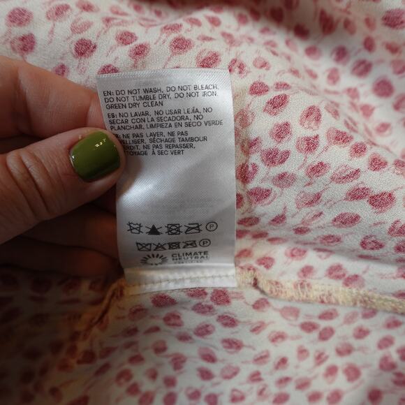 Reformation Dress Womens Medium Delanie Alma Cherry Halter V-Neck Backless Red - Picture 11 of 12